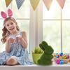 Artificial Moss Bunny Garden Statues Ornaments Durable Lightweight Artificial Animal Ornament for