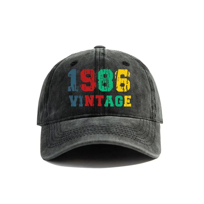 Born In 1983 Baseball Cap Distressed Vintage 1980-1989 Birthday Gift Dad Hats Cap Men Retro  Outdoor Fashion Hat Fishing Cycling