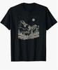 Nighttime Mountain Forest Scene Nature Landscape Outdoor Adventure T-Shirt