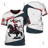 Japanese Samurai Armor Mask Print T-shirt For Men Harajuku Street Custom Name T Shirts