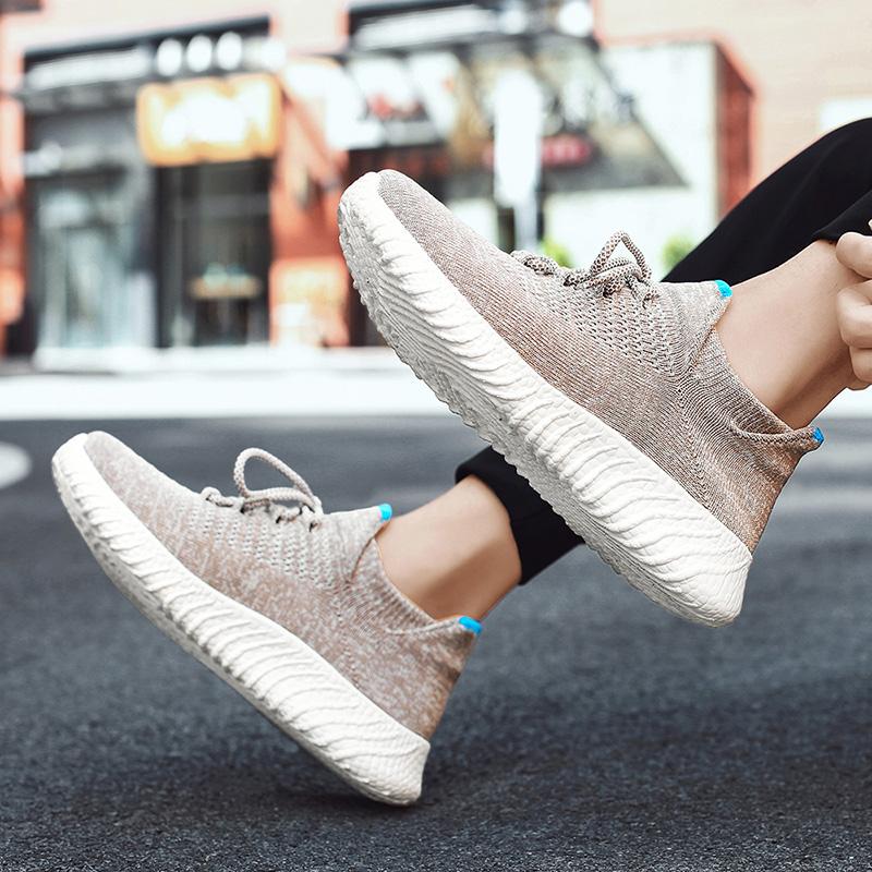 Обувь большого размера. Легкие дышащие летающие носки. Обувь для пар. Повседневная — фото 10