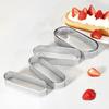 MDNG French Style Perforated Oval Tart Ring Set (4 Pack)
