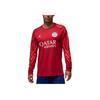 Logo Crew Neck Long Sleeve Soccer Shirt Men Tops Red HJ6854-660