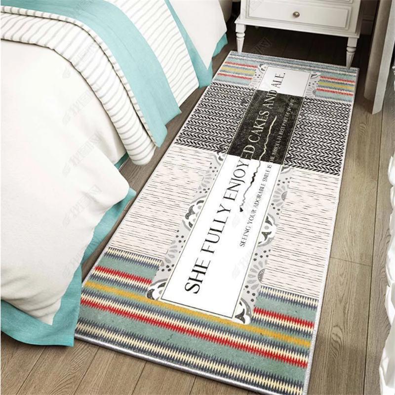 Cozy Bedroom Bedside Carpet: Cute Celebrity-Inspired Floor Mat for Living Room or Coffee Table
