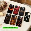 Halloween Pumpkin Head Phone Case For iPhone17,16,15,14,13,12,11 Plus,Pro Magnetic For Magsafe Wireless Charging