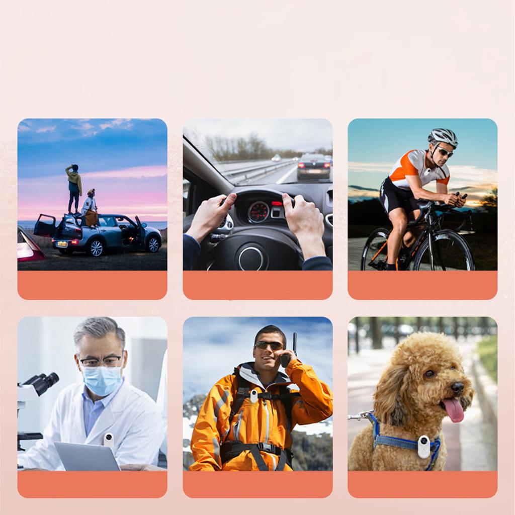 Wifi Pet Thumb Camera Recorder Animal Perspective Camera Recording Anti-shake Camera Collar Camera Photography