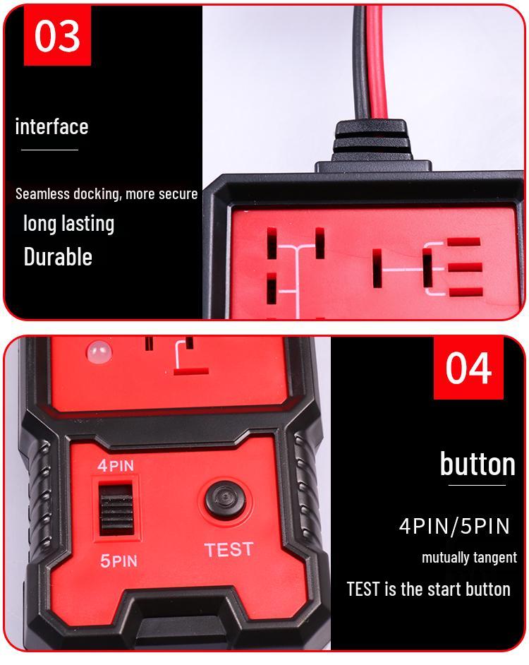 BJ-707 Car Relay Tester & Analyzer for 4/5-Pin Relays