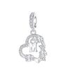 New Copper Mother'S Day Themed Love Family Crown Pendant Fine Jewelry Beads Fit Genuine Bracelets Necklaces Do-It-Yourself Jewelry Gifts