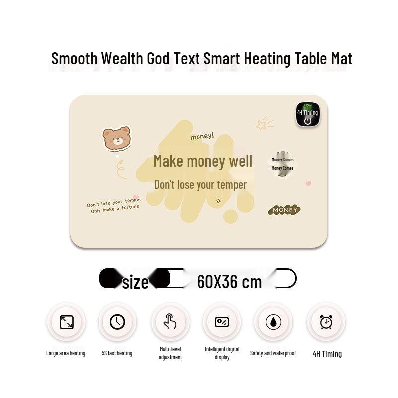 Ekstra Büyük Isıtmalı Mouse Pad & Masa Matı - Sıcak Ofis Masaüstü El Isıtıcısı