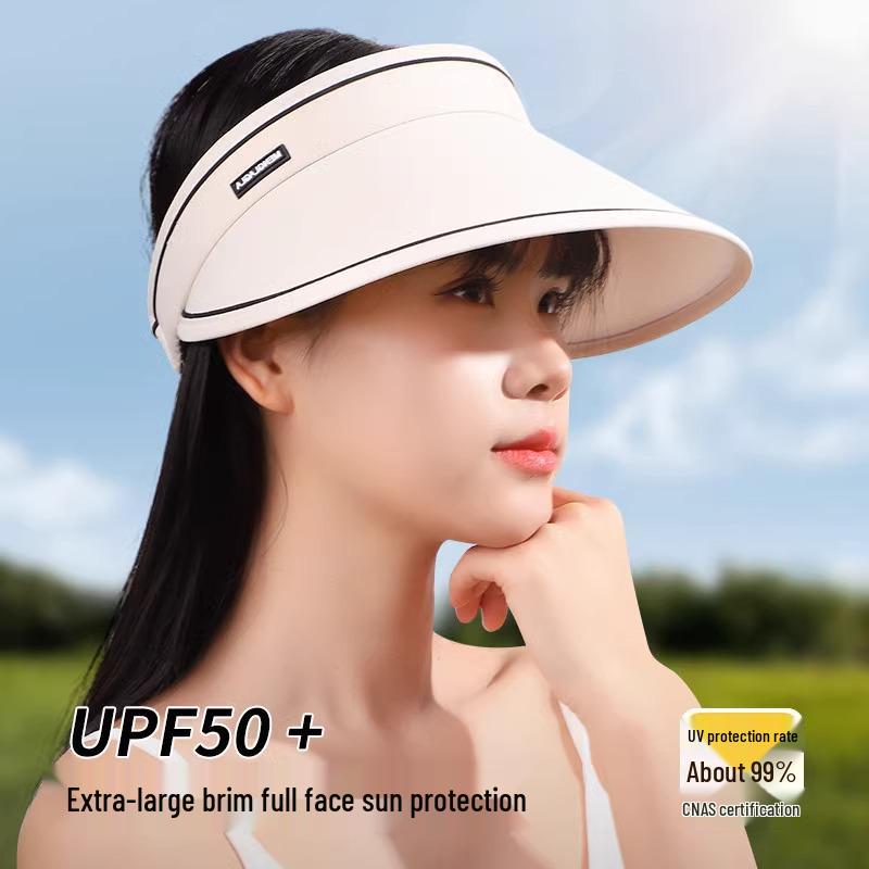 Women's Anti-UV Sun Hat with Face Cover - Summer Cycling & Beach Style