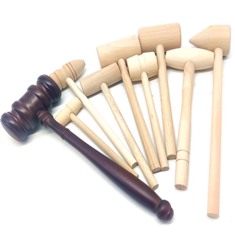 Wooden Batik DIY Kids' Hammer - Handmade Solid Wood Toy Hammer