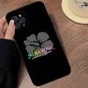 Fashion A-ALBA R-ROSA Phone Case For IPhone 17 16 15 14 13 12 11 Pro Max Plus Mini Silicone Black Cover