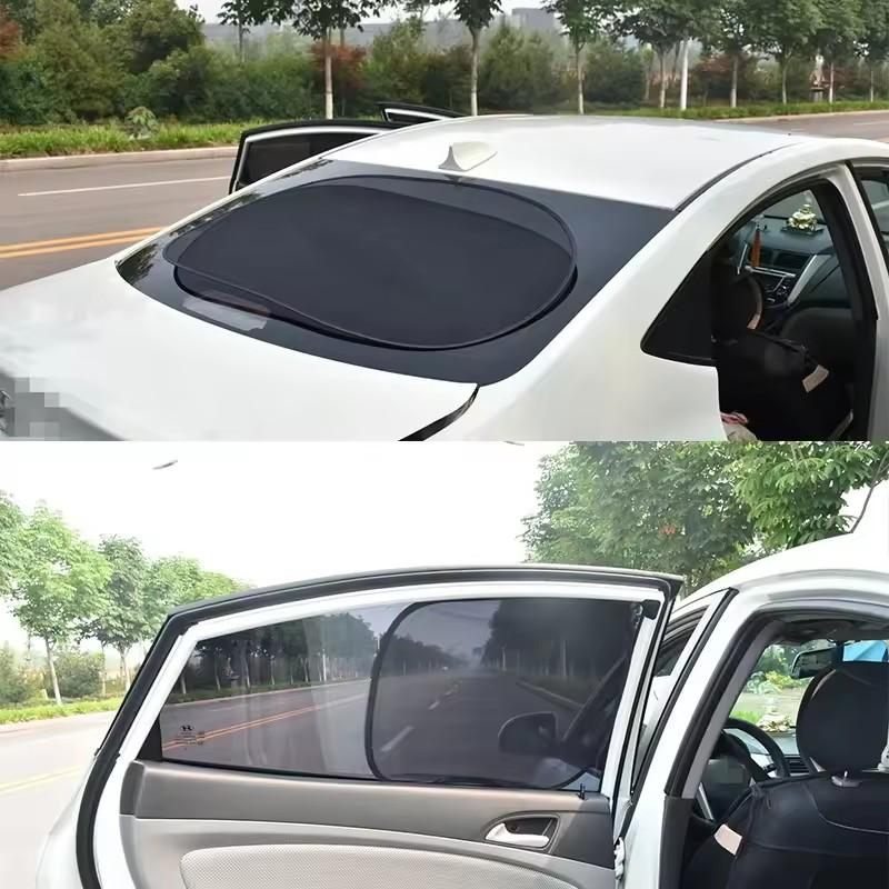 2Pcs Car Sunshade Covers Cover Universal Windscreen Folding Visor Reflector Windshield Auto Window Sun Shade Protector