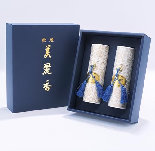 Incense stick set with carrying bag, gift wrapping with "Offering" label, low-smoke incense, suitable for condolence gifts, presents, and gifts. Estab