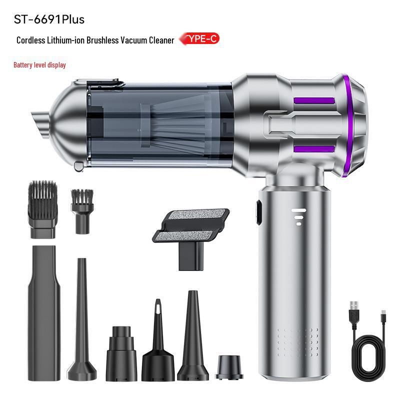 Portable 4-in-1 Handheld Brushless Car Vacuum & Blower