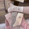 Women's Summer Lace Mesh Embroidered Mid-Calf Socks