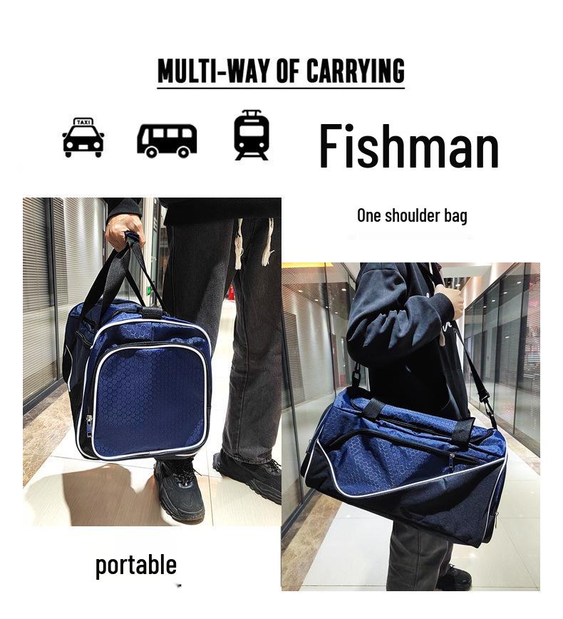 Unisex Sports Travel Bag with Shoe Compartment - Crossbody, Shoulder, and Handheld Options for Fitness & Yoga