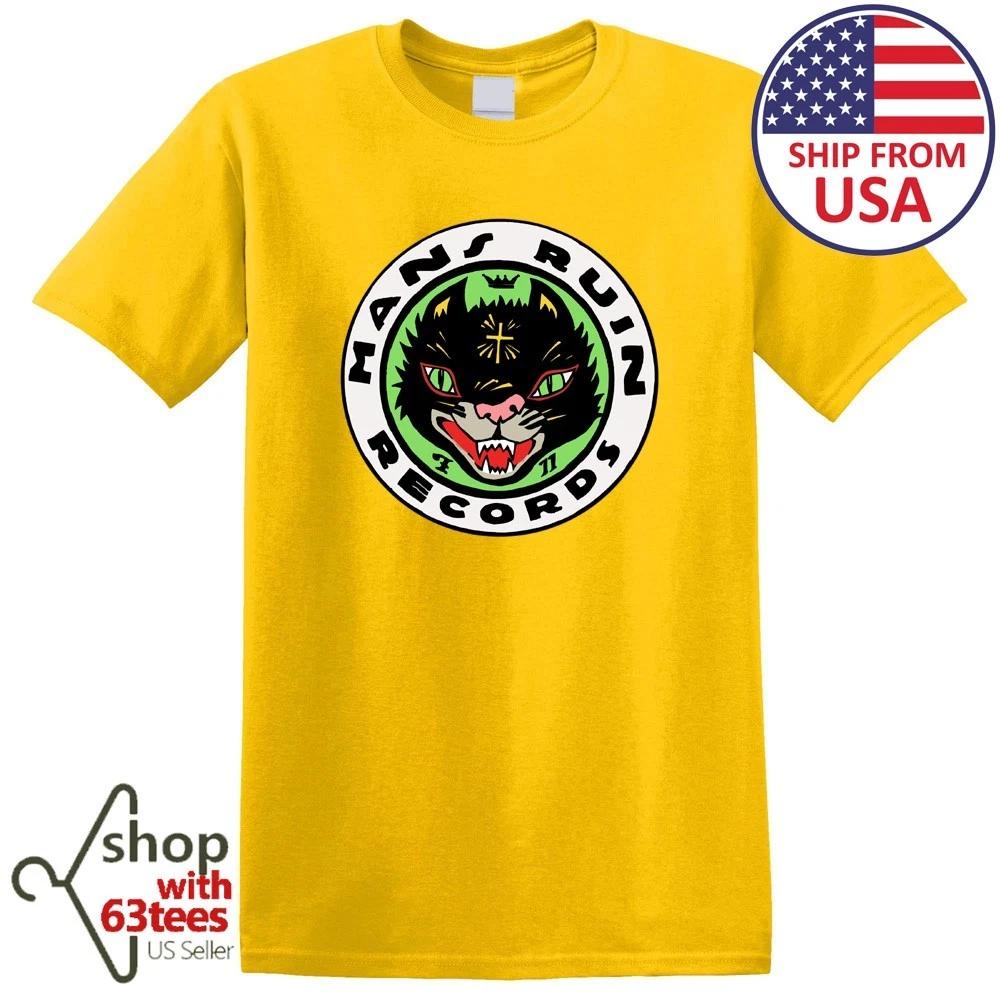 Man s Ruin Records Men s Yellow Size S to 5XL 2XL