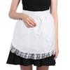 Vintage Half Waist Apron with Two Pockets Short Apron Sexy Lolita Pinafore  for Women