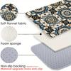 Moroccan vintage pattern theme Flannel-printed floor mats has a non-slip function is suitable entrances bathroom welcome carpets