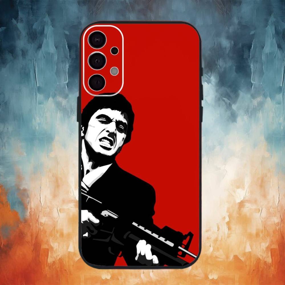 Classic Movie S-Scarface Phone Case For Samsung S26,25,24,23,22,30,21,10,9,Ultra,Plus,Lite Black Soft Case