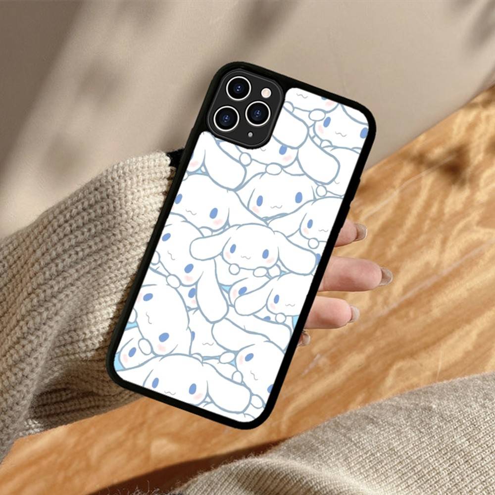 Caroon Cute C-Cinnamorolls PC+TPU Protective Phone Case For IPhone 17 16 Pro Max 15 Plus 14 13 12 11 Cover