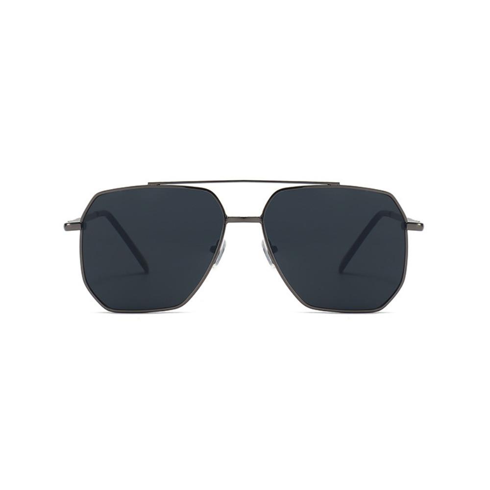 Multicolor Zinc Zinc Alloy Polygonal Sunglasses Vintage Men UV400 Eyewear Large Frame Sun Glasses  Travel