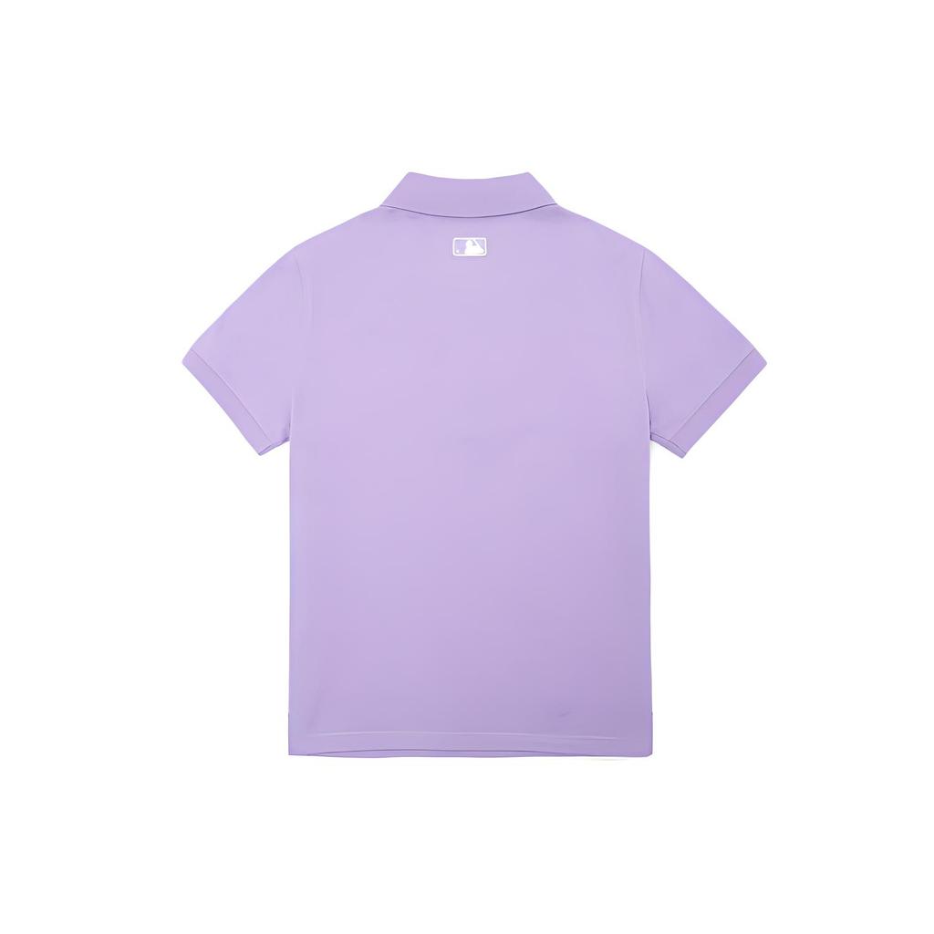 New MLB Base Logo Polo Shirts Women's Purple 3FPQ02023-07PPN
