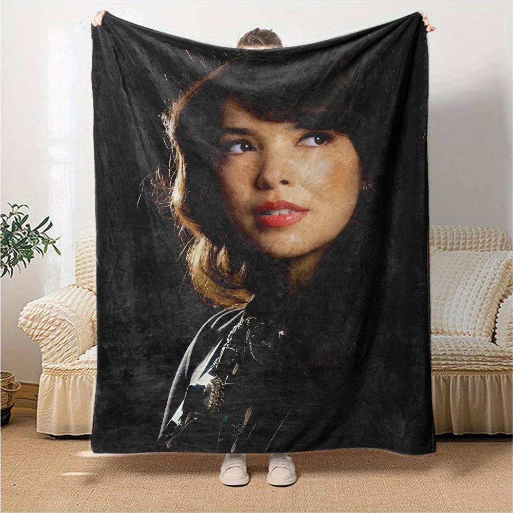 Indila Theme Printed Blanket - Perfect for Couch, Bed, Travel & Outdoor Use | Machine Washable, Cozy & Durable.