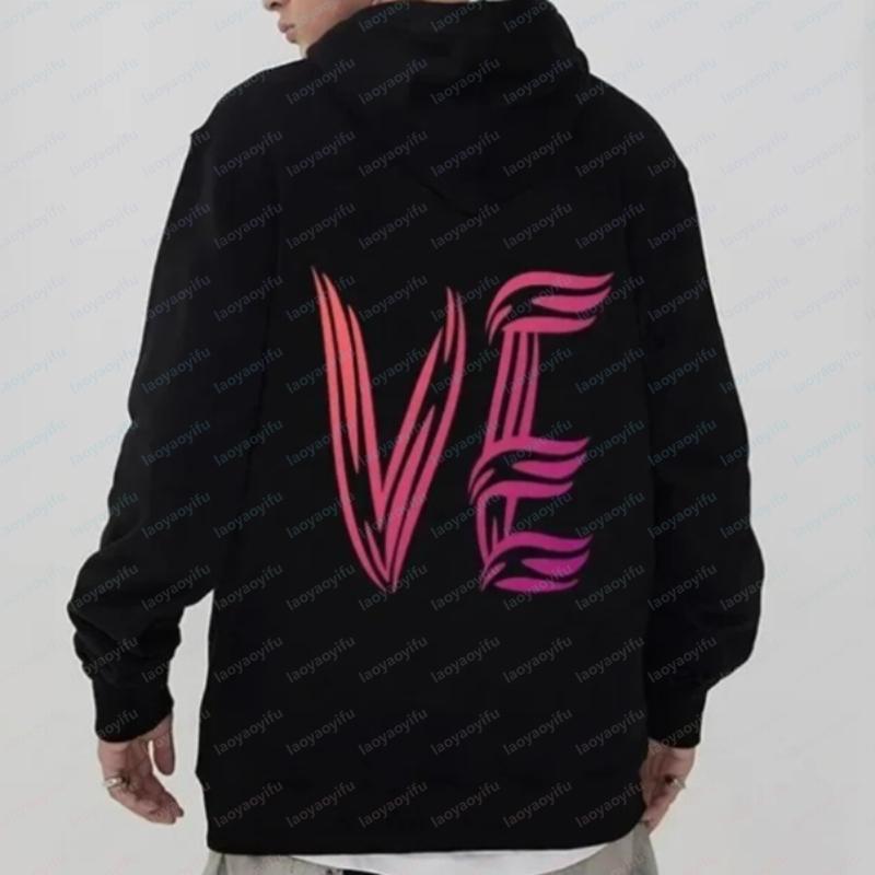 Bedruckter Liebespaar Hoodie Lover Hoodie für Damen/Herren Herbst Langarm Hoodie für Frauen Paar Matching Streetwear