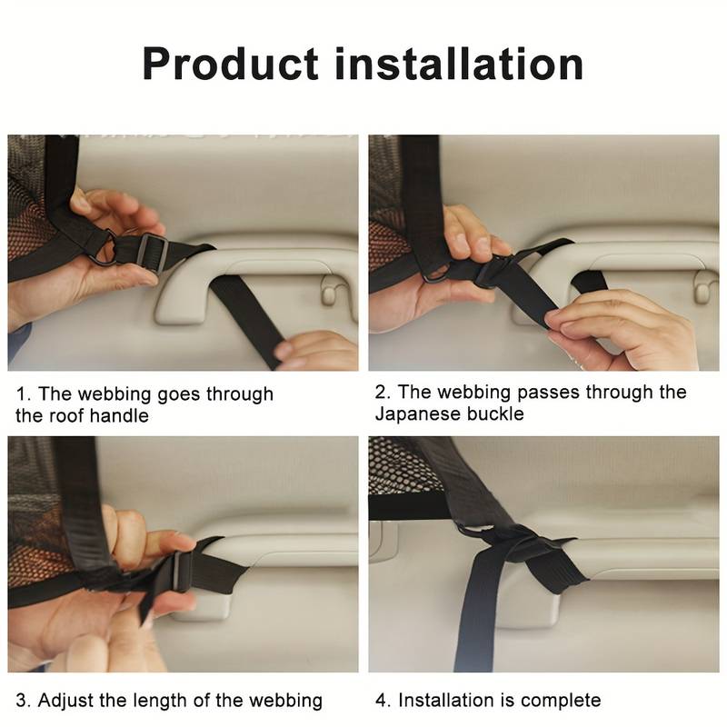 Stropní úložná síť do auta Kapsa Střešní taška do auta Interiér Síť do zavazadlového prostoru Prodyšná síťovaná taška Ukládání do auta Uklízení doplňků interiéru