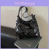 Fashionable Small Square Bag With Bright Sequins And Polyester Lining For Street Style Outfits