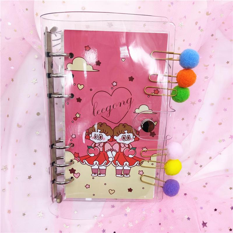 Wangdins Korean Heart-Inspired Transparent Planner Set