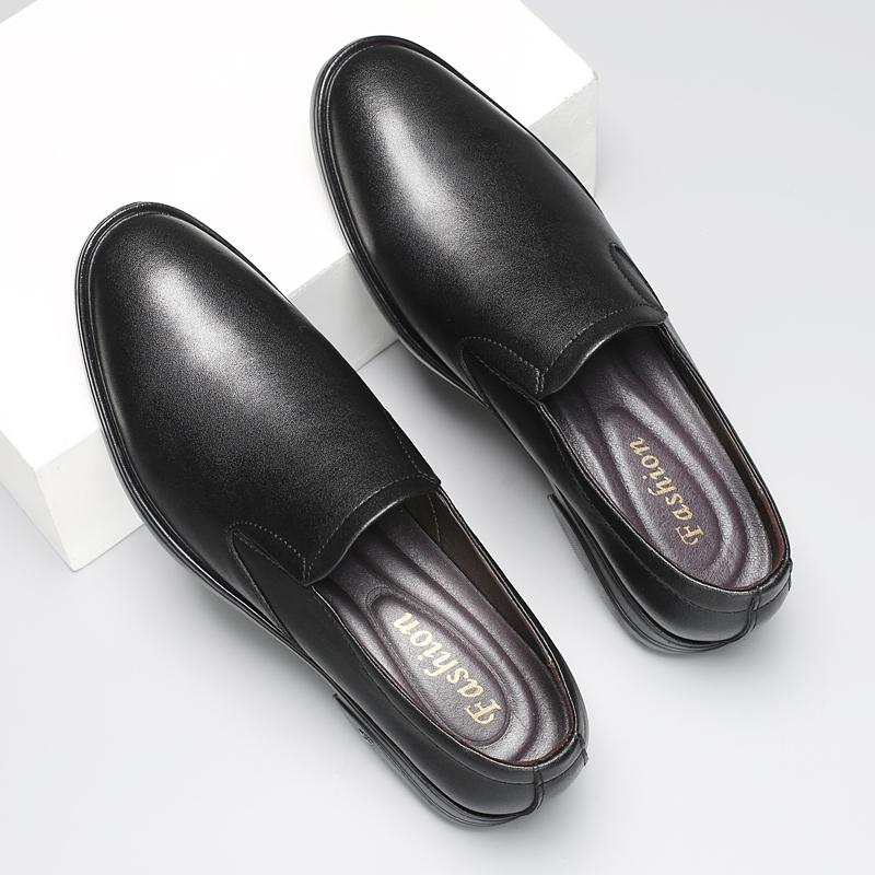 Fashion Fashion Casual Leather Shoes Business Formal Dress Shoes Lace Up Men's Loafers Genuine Leather Male Driving Footwear Moccasins