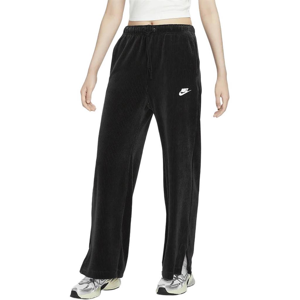 Nike Sportovní oblečení Manšestr Měkké Pohodlné Pletené Joggers Dámské Joggers Černé HQ1579-010