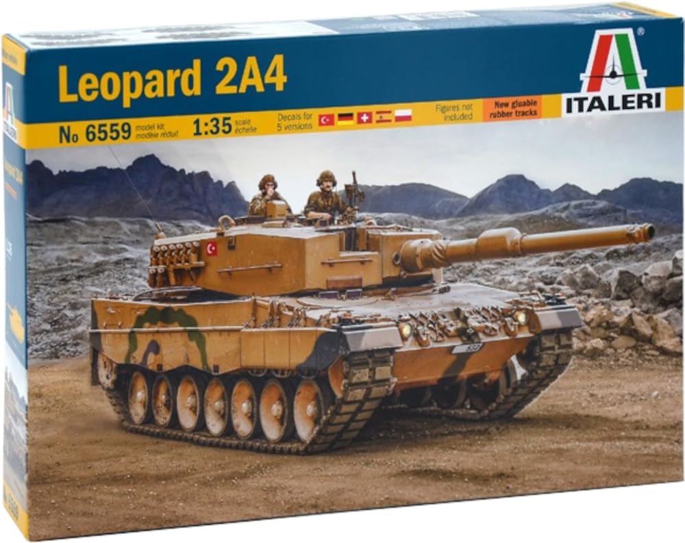 

Platz Italeri NATO Leopard 2A4 Plastic Model Kit IT6559 1/35 (Tank)