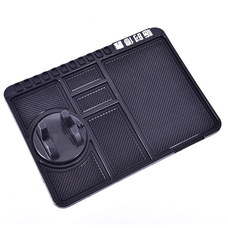 Tapis Antidérapant Multifonctionnel pour Voiture Support Téléphone Auto Coque en Silicone Adhésive pour Tableau de Bord