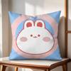 INS Cute Animals Cushion Cover Natural Linen Organic Fabric DoubleSided Printing Couch Pillow Covers Home Decor