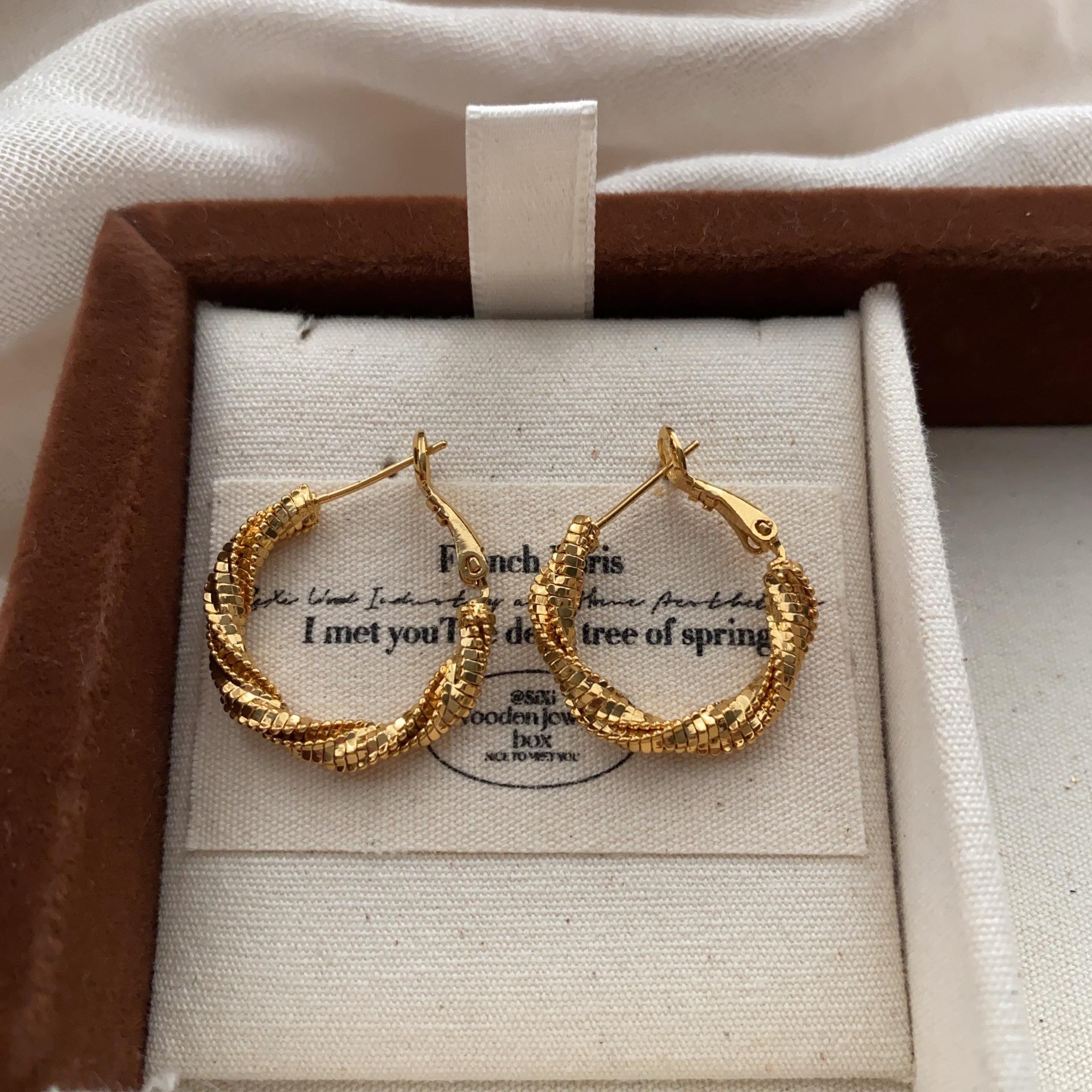

Classic Circle Earrings, Earrings, Personalized Diversity, Light Luxury, High-End Temperament, Cold Art, Unique Versatile Light Luxury Earrings