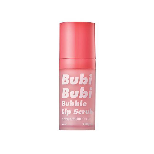 Unpa Bubi Bubi Bubble Lip Scrub Pink Gentle Exfoliating Lip Care 12ml pink
