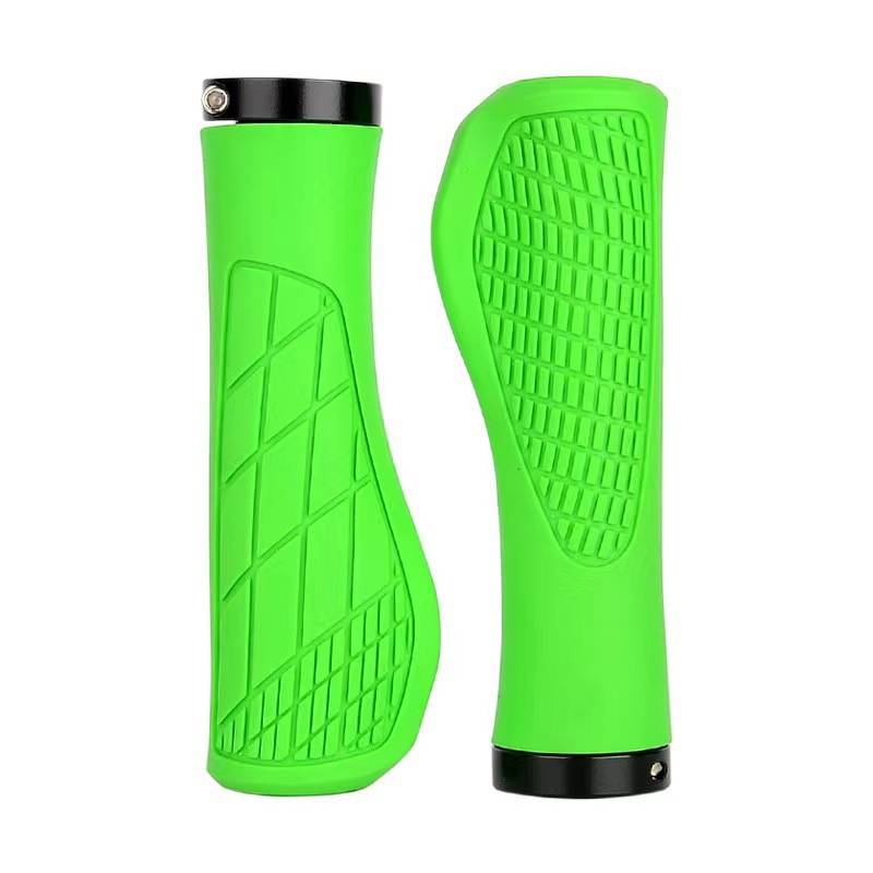 1Pair MTB Bicycle Grips Shockproof Bike Handlebar Cover Anti-Slip Lockable Grips Ergonomic Cycling Rubber Ball Handle Grips