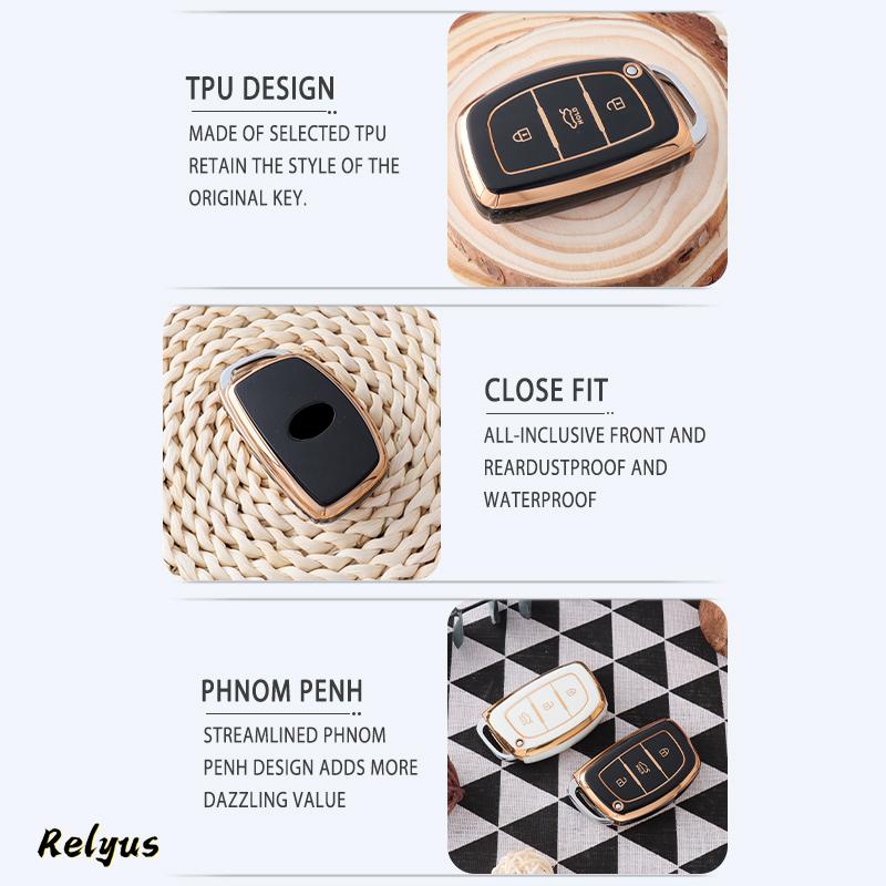 Fashion Soft Tpu Car Remote Key Cover Case Protection Shell For Hyundai Ix35 Avante Mistra Elantra Santafe Tucson Accessories