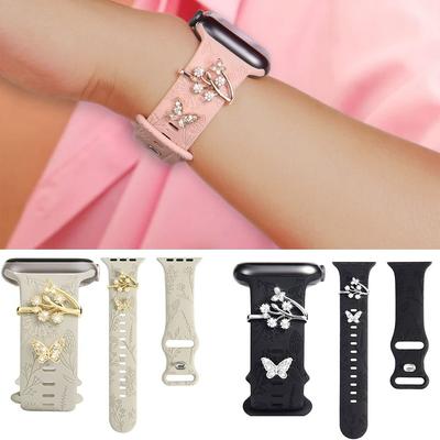 Bracelet Decorative Ring Diamond Wristbelt Charms Watch Band Ornament for Iwatch Strap Accessories