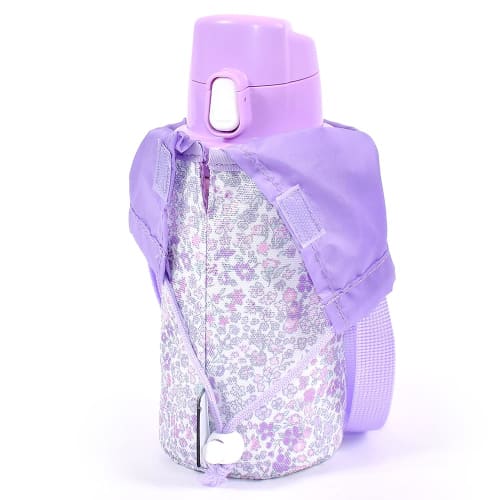 COLORFUL CANDY STYLE Water Bottle Cover, Small, Water-Repellent, Lightweight, Floral Mist Design, Water-Repellent, Lightweight, Stain-Resistant, Wrink