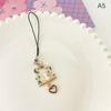 Cute Flower Phone Rope Keychain Pendant Phone Case Strap Women Girls Telephone Jewelry Anti-Lost Lanyard Hanging Cord Keychain