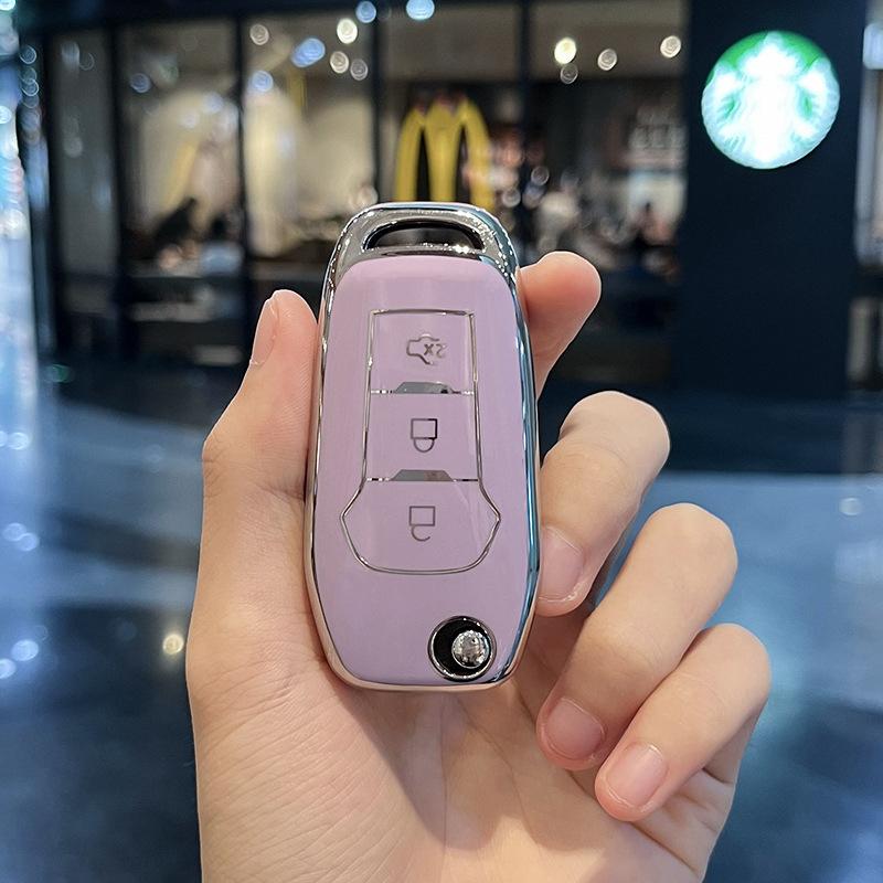 Puzdro na kľúče do auta Silver Edge TPU pre Ford F-150 F-250 F-350 Explorer Ranger KA Fiesta Mondeo Kryt Bezkľúčové diaľkové puzdro na puzdro