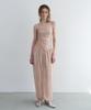 Obeodyupeulleeo Sheer Wrap Scarf Pants_Nude Beige