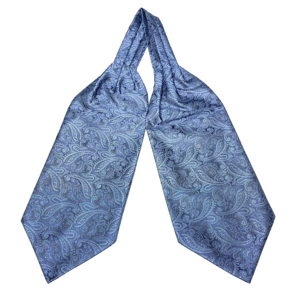 Men Vintage Self Tie Paisley Elegant Ascot Cravat Neck Scarf