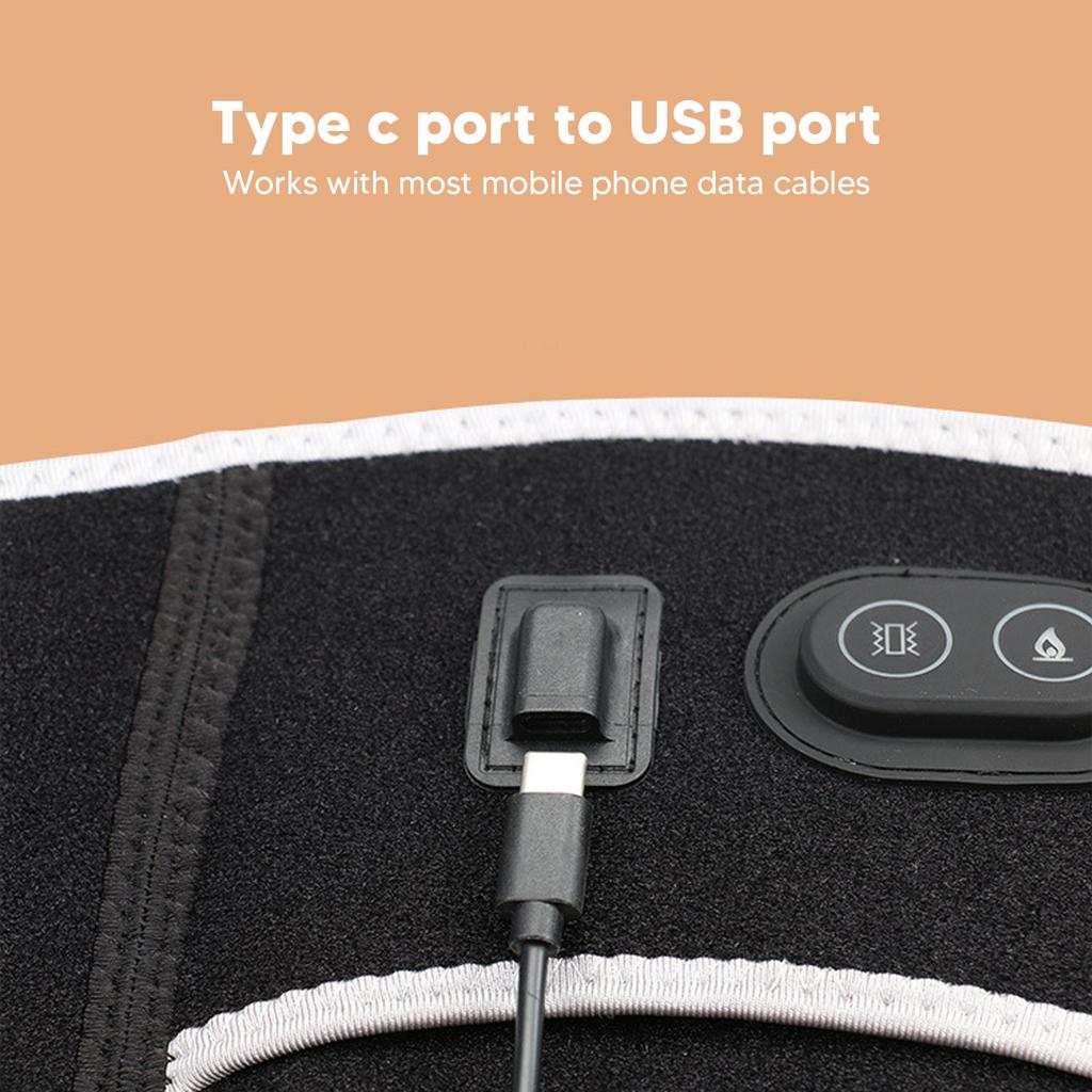 Heated Knee Massager Comfortable Knee Heating Pad with 3 Adjustable Vibrations Heating Modes 5v