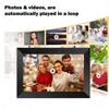 10.1Inch Frameo Digital Photo Frame WIFI Digital Picture Frame Smart Electronic Image Album Bulit-in 16GB for Gift Giving